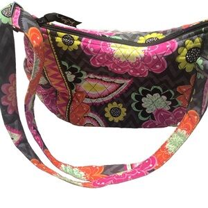 Vera Bradley Colorful Vibrant Floral Handbag Crossbody Purse
